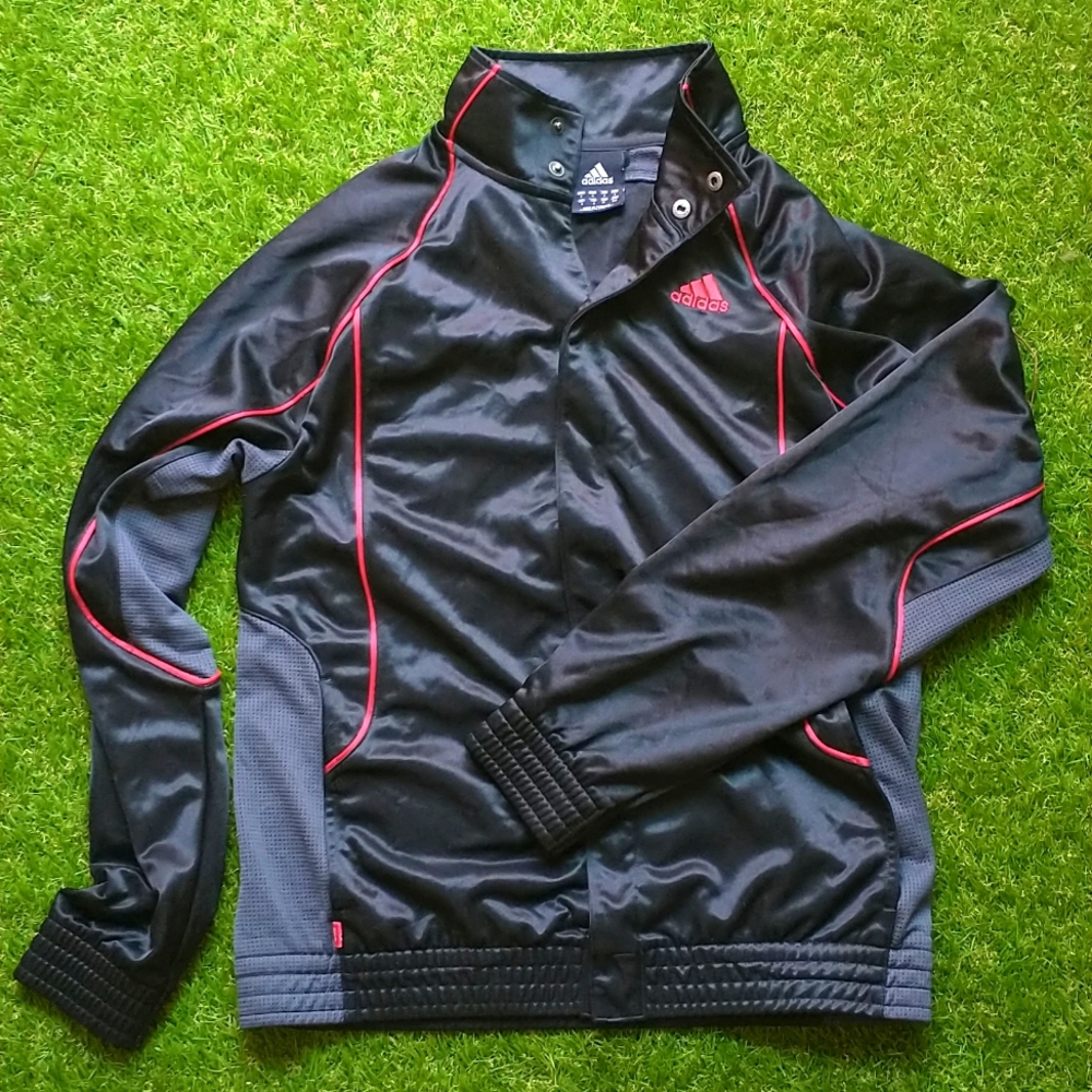 Adidas Clima365 button up track jacket // size S
